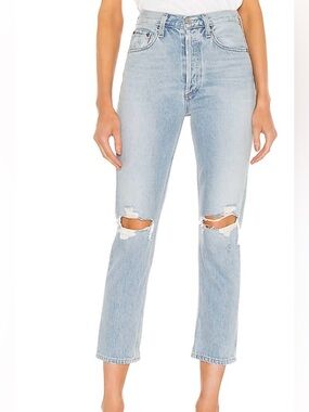 Agolde - Riley High Rise Straight Crop Jeans